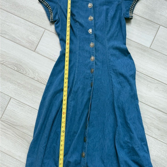 DOUBLE D RANCH VTG Denim Maci Button-Down Dress size S - Picture 12 of 16